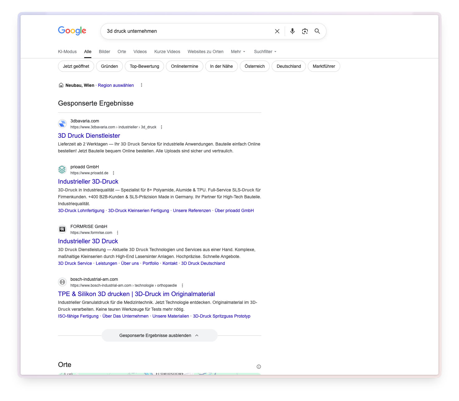 Google Ads & SEA – performance and ranking analysis